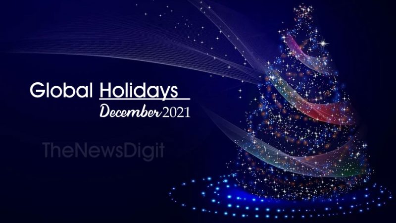 December Global Holidays 2021 List (International holidays December 2021)